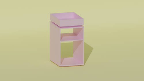 Simple Modern Bedside Table  preview image